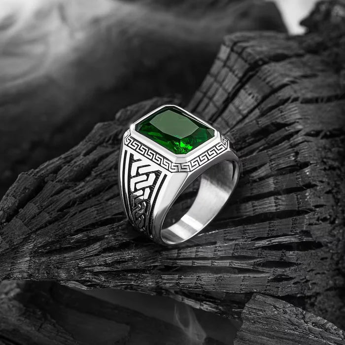 Ancient Greek Mythology - Green Turkish Ring