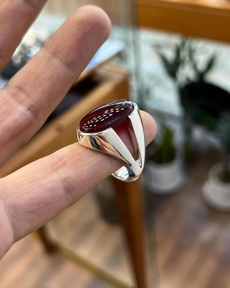 Yemeni Aqeeq Ring